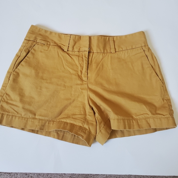 Ann Taylor Loft Shorts Mustard - Picture 1 of 3